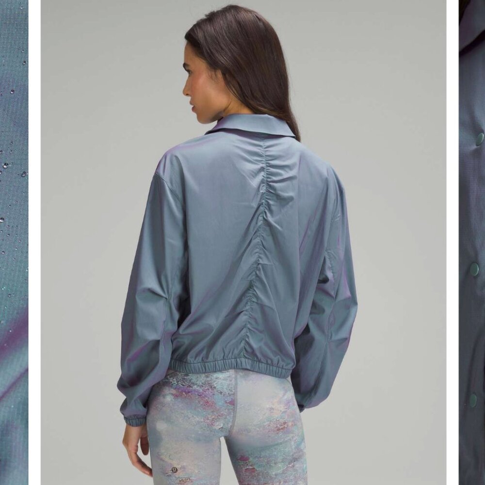 Lululemon lab Lightweight Ripstop Jacket | Size 10 | Tidewater Teal Power Purple